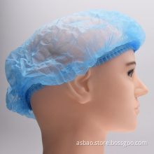 Headcover Anti Dust Blue Non-Woven Clip Mob Cap